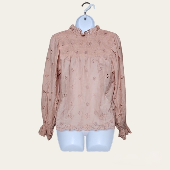 OTHILIA Anthropologie Melody Eyelet Top - Picture 4 of 7